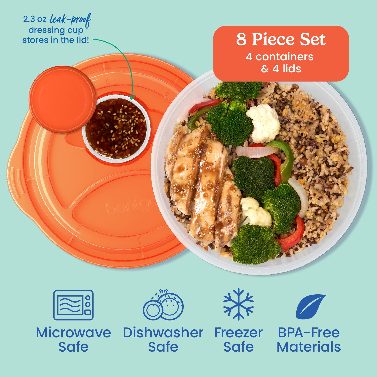 Bentgo Easyboxes Salad-to-Go Containers 8-Piece Set - Image 3