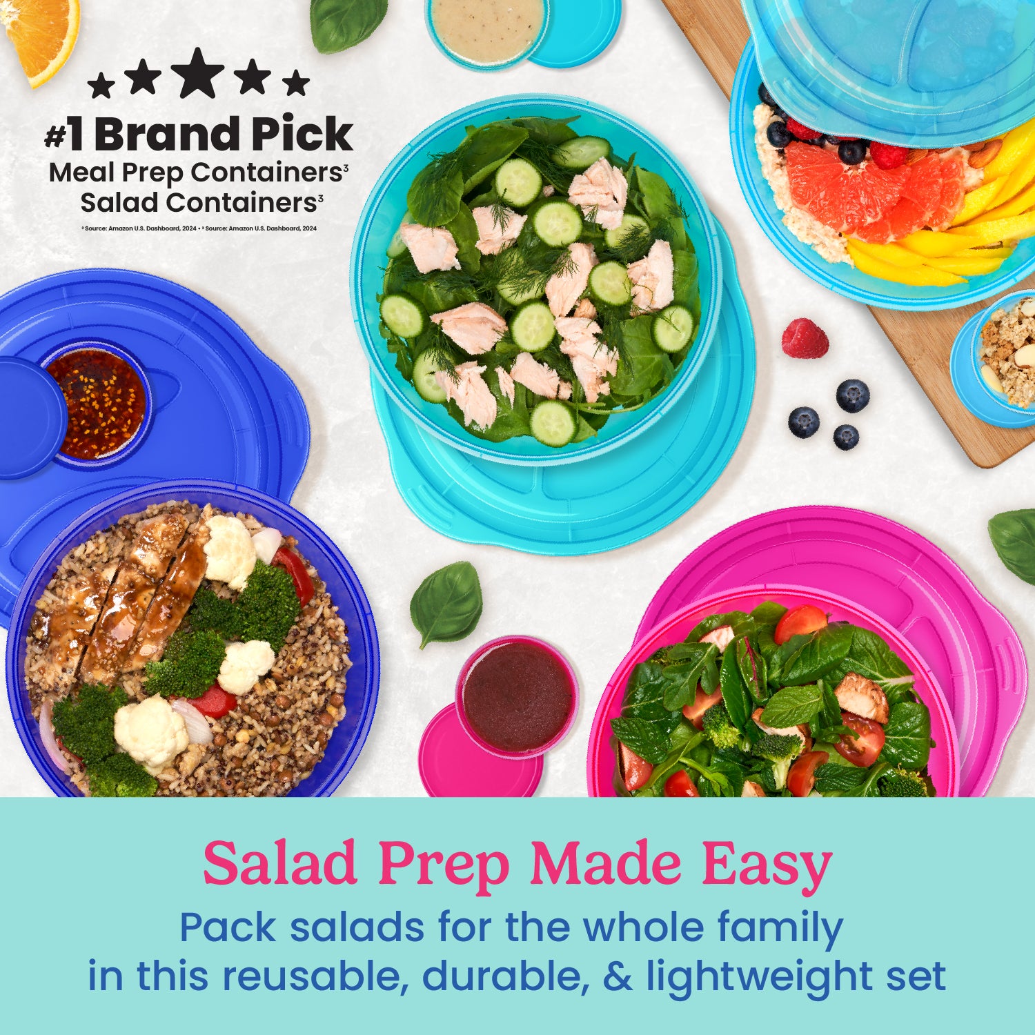 Bentgo Easyboxes Salad-to-Go Containers 8-Piece Set - Image 11