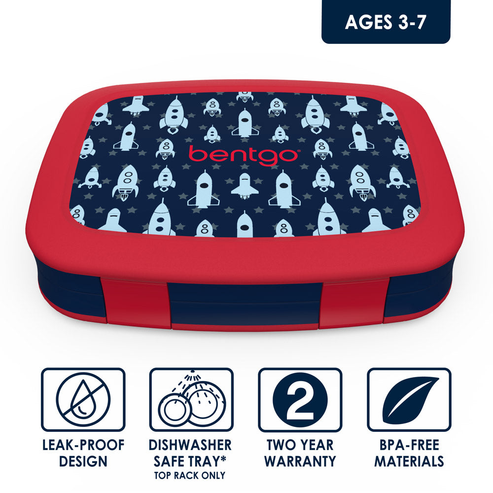Bentgo Kids Prints Lunch Box. Lunch Bag. & Ice Packs - Image 3